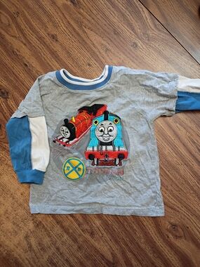 🚂Vintage Thomas & Friends Grey Long Sleeve Tee Size 3T